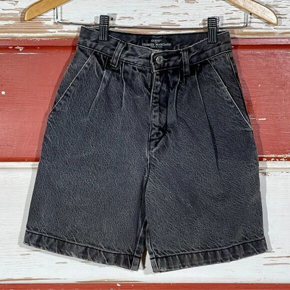 80s Vintage‎ Guess by Georges Marciano USA Jean Shorts - Picture 1 of 10
